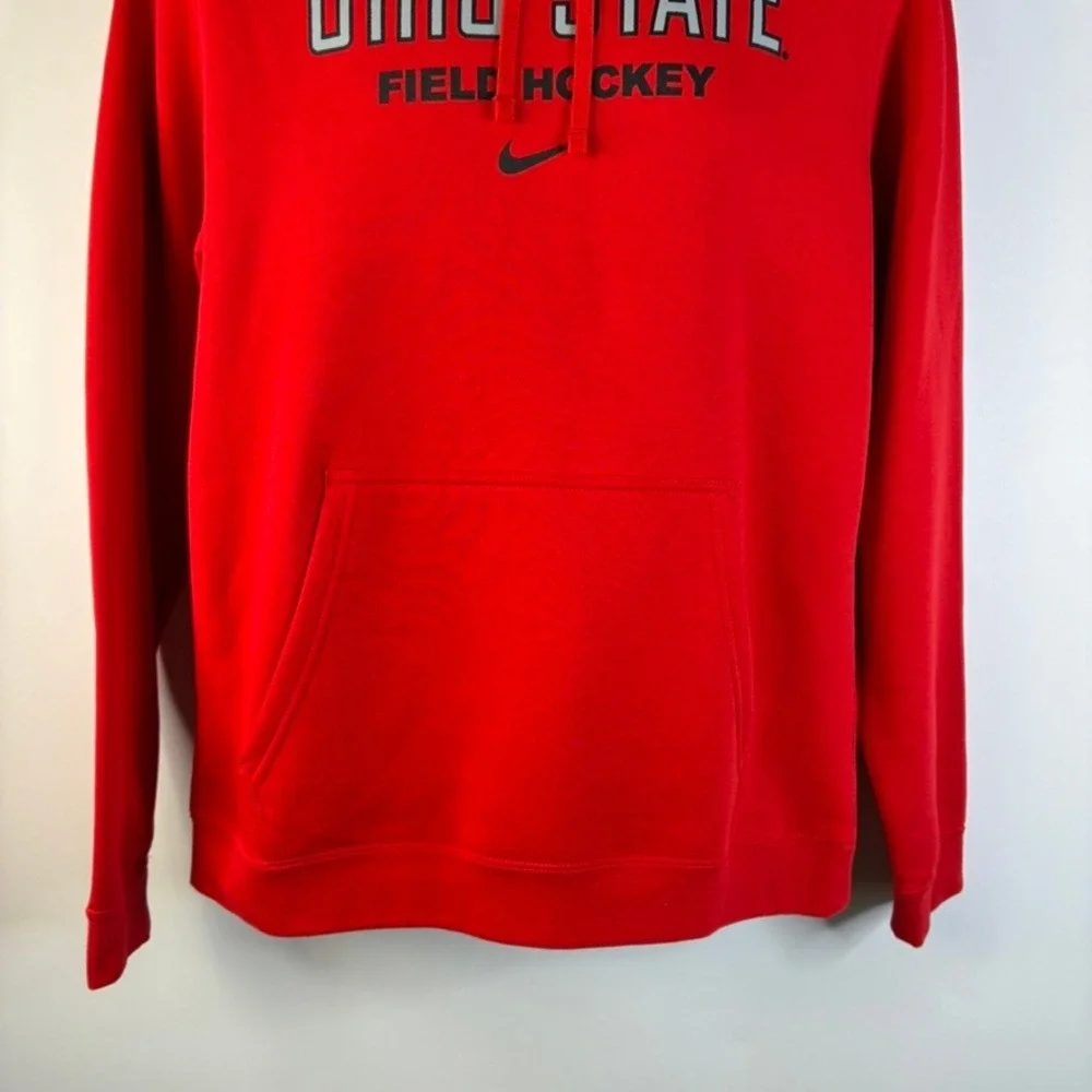 Nike Ohio State Field Hockey Hoodie‎ Men's Medium Red Pullover Sweatshirt OSU